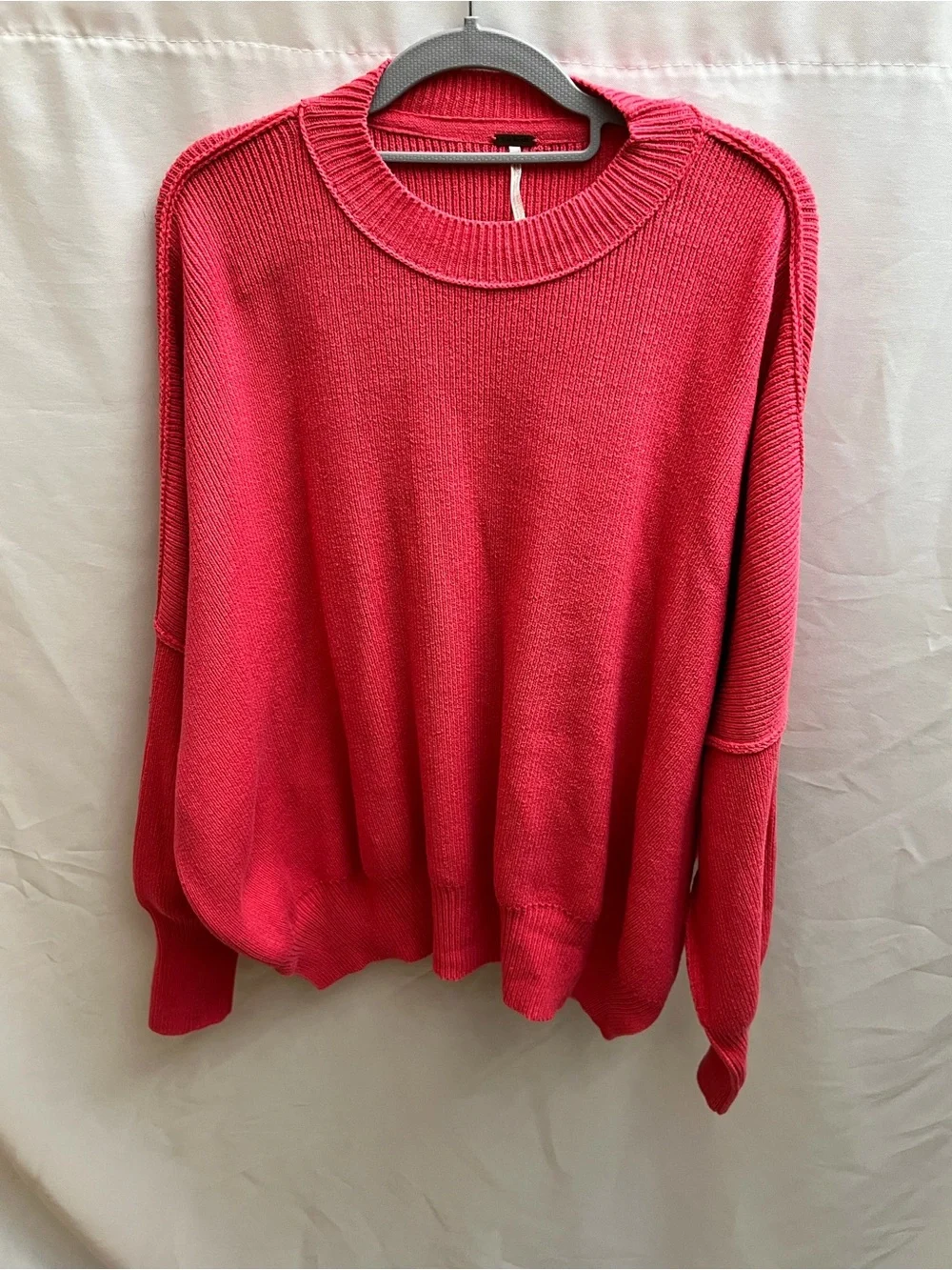 Free People Pink Oversized Dolman Sleeve Knit Sweater Women’s Small